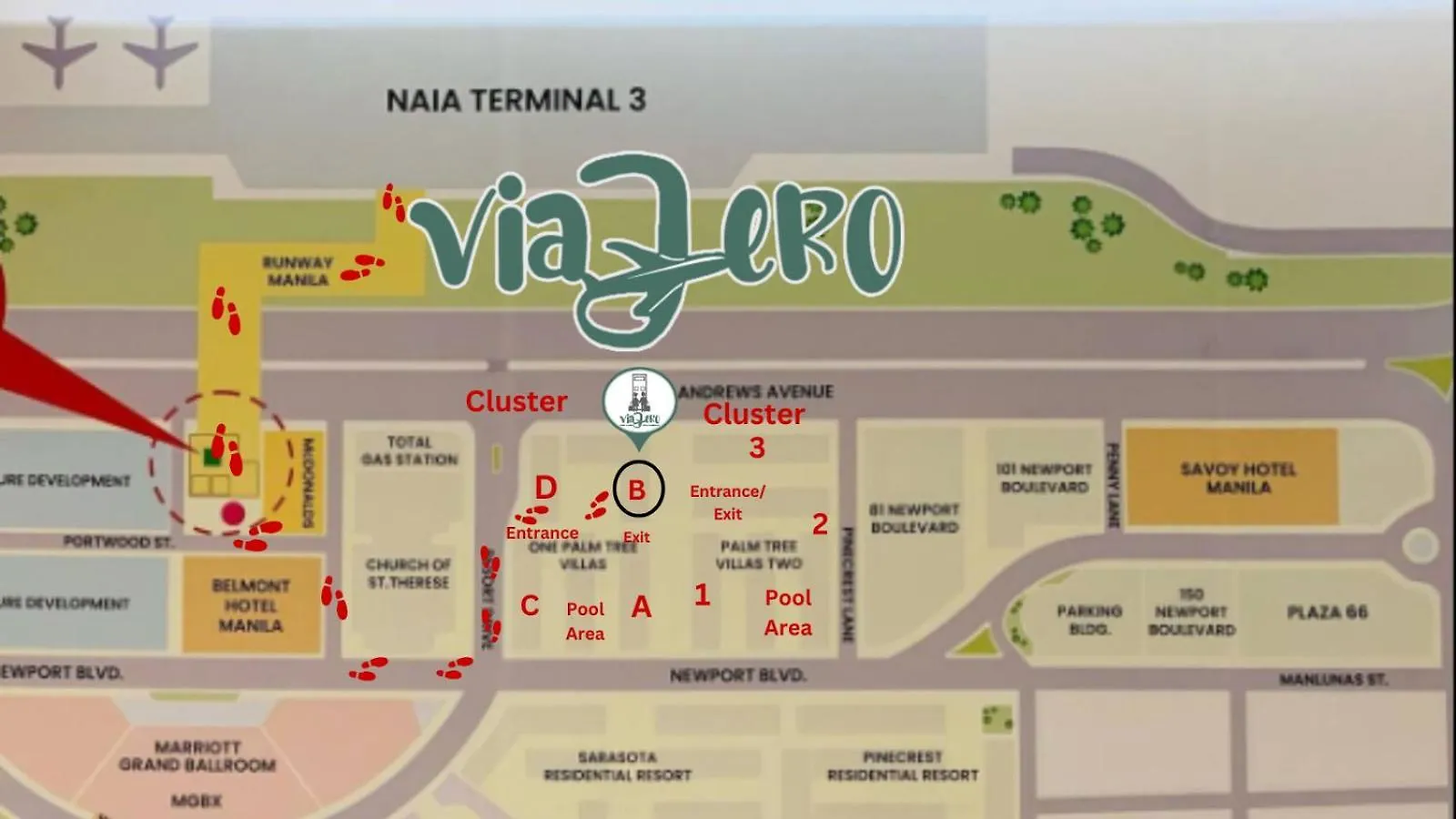 One Palm Tree Villas Condominium - Studio 7Th Fl With Balcony - Across Terminal 3 Airport Pasay